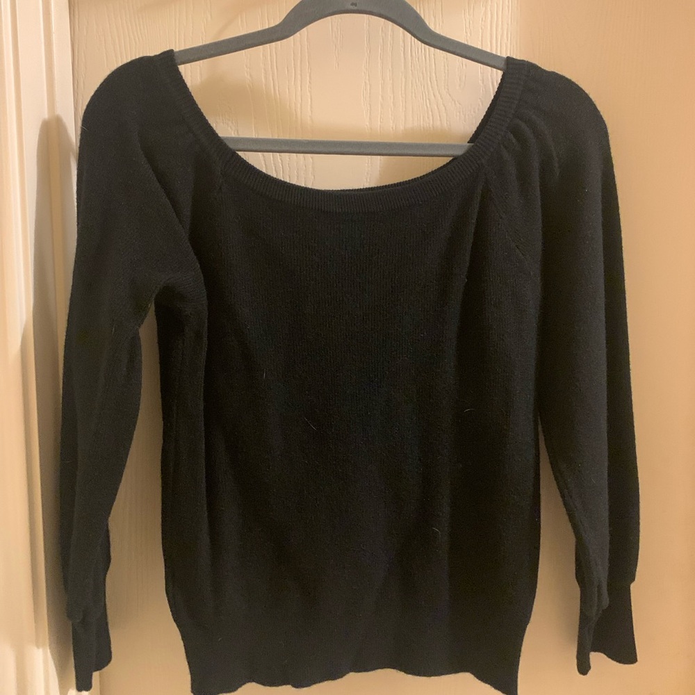 Classic Black Women's Sweater, no size listed but fits as S.